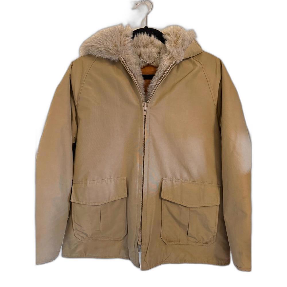 90's Woolrich Faux Fur Lined Jacket Hooded Winter women's L